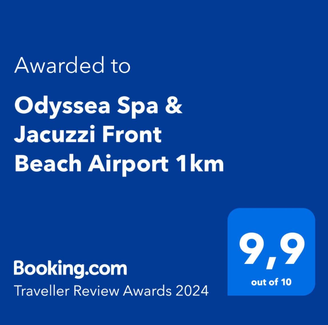 Odyssea Top View & Hot Jacuzzi Front Beach Kremastí Exteriör bild