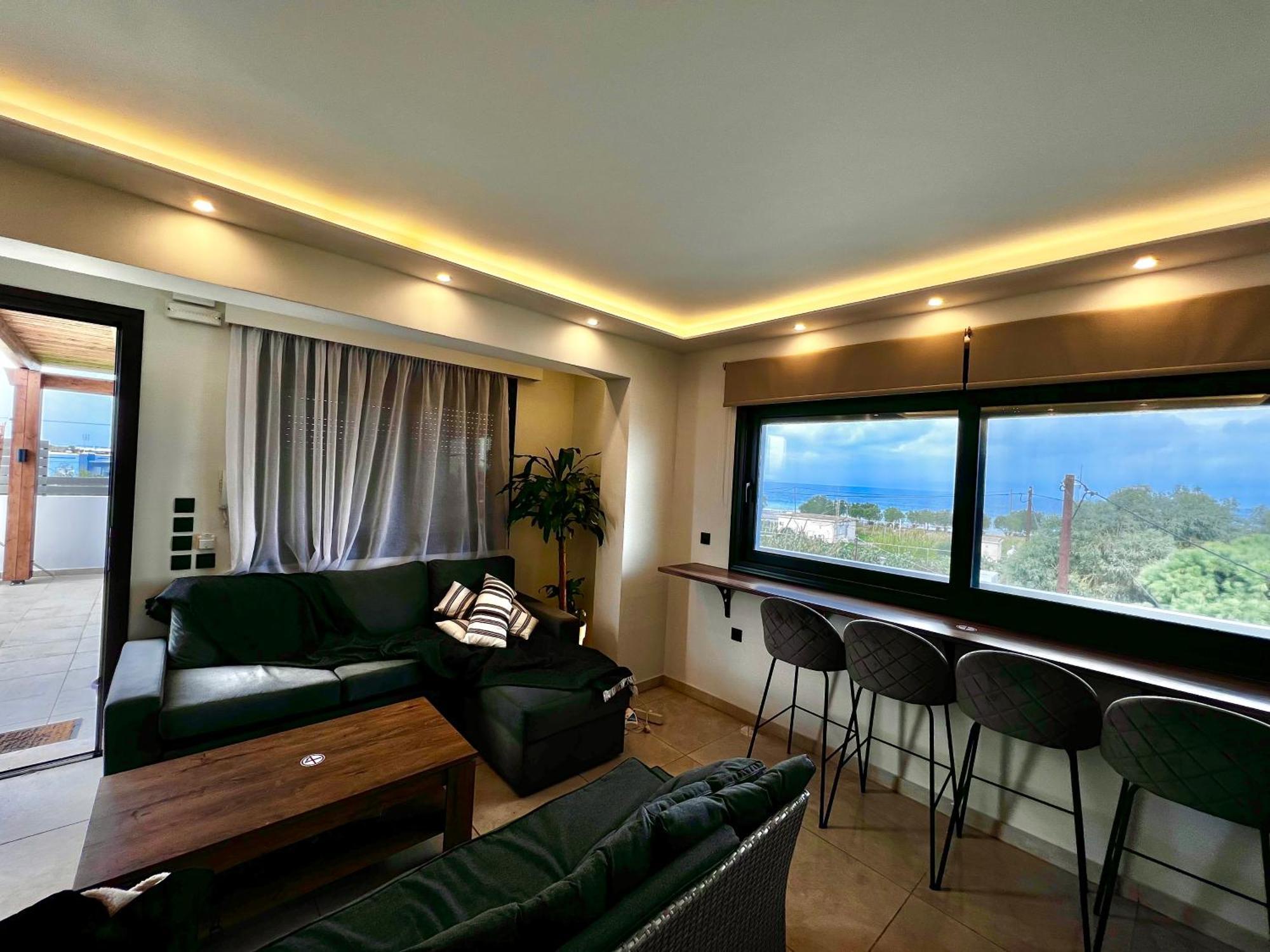 Odyssea Top View & Hot Jacuzzi Front Beach Kremastí Exteriör bild